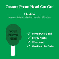 Custom Fun Face Cut-Out Paddle - 1 Pc