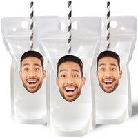 Custom Face Drink Pouches - 12 Ct