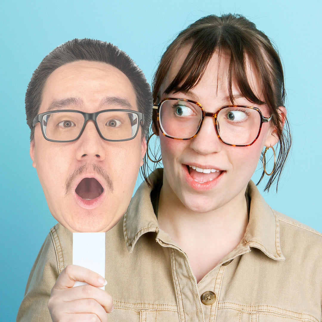 Custom Fun Face Cut-Out Paddle - 1 Pc