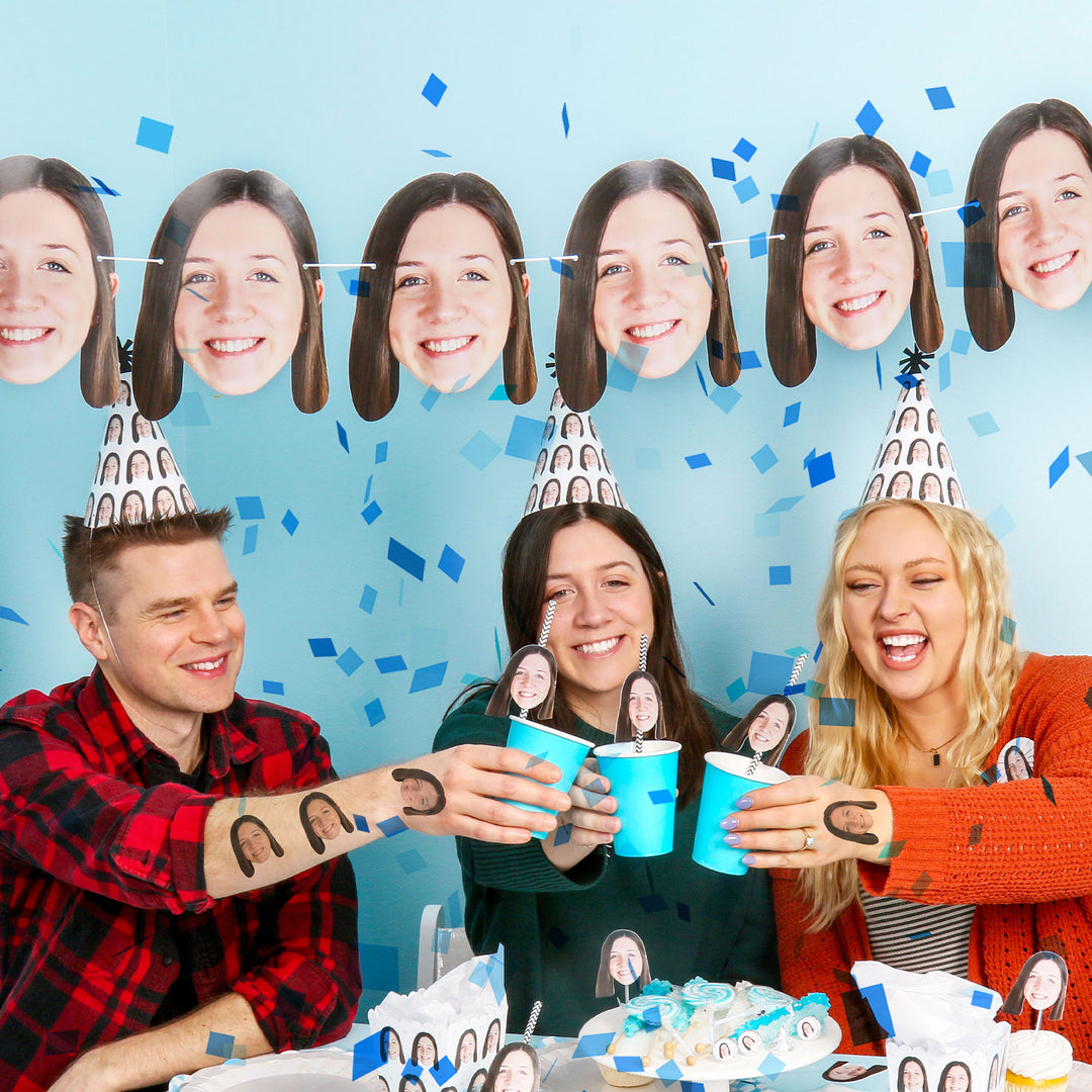 Custom Face Garland Banner - 1 Ct
