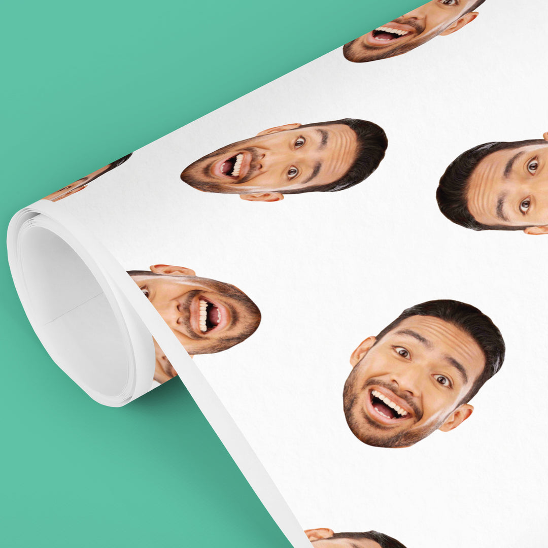 Custom Wrapping Paper Fun Face