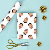 Custom Wrapping Paper Fun Face