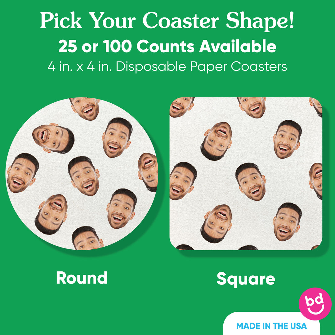 Custom Face Coasters - Pattern