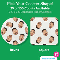 Custom Face Coasters - Pattern