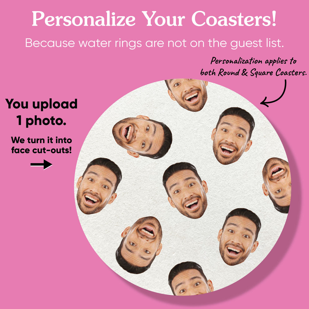 Custom Face Coasters - Pattern