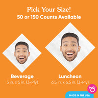 Custom Face Napkins - Any Occasion