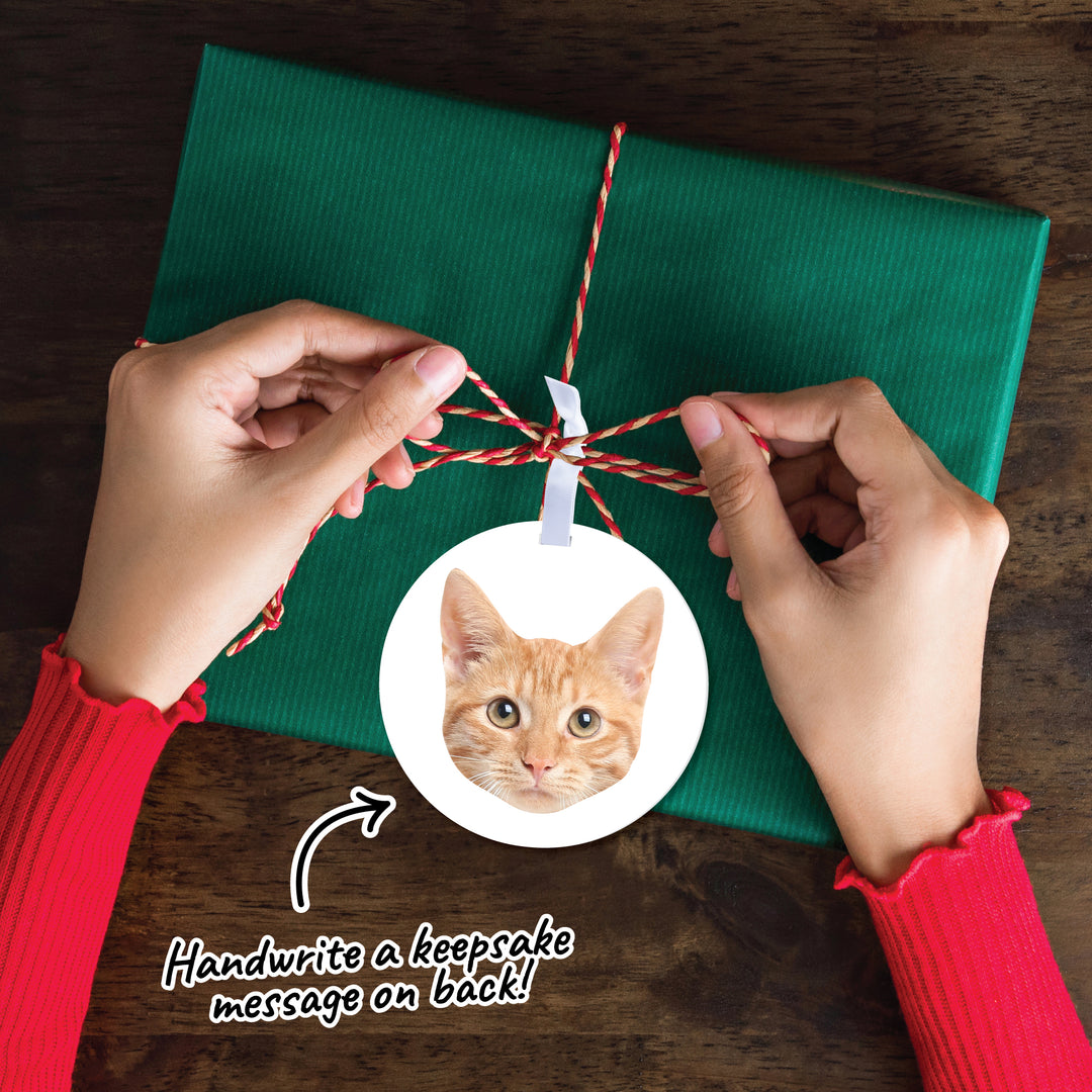 Custom Face Tree Ornaments - 12 Ct