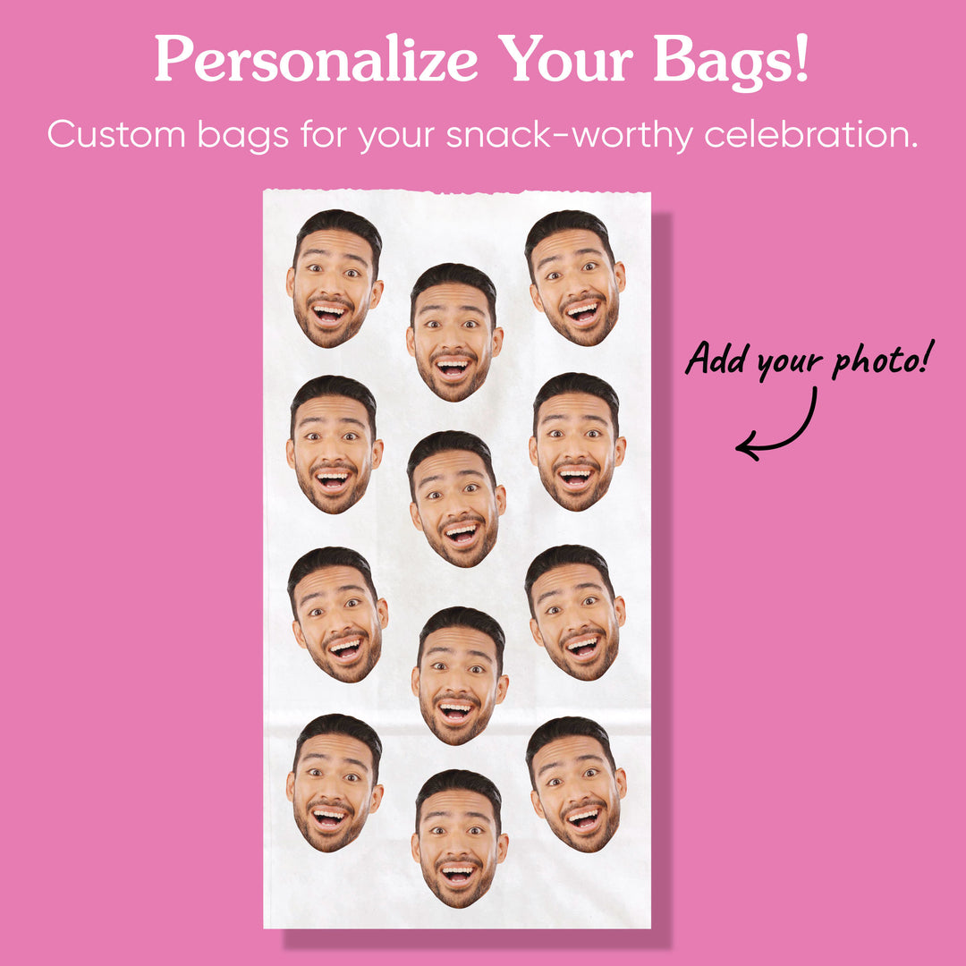 Custom Face Popcorn Bags - Pattern Any Occasion