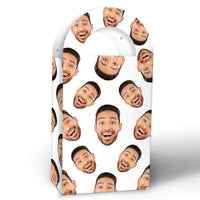 Custom Face Paper Favor Bags - 12 Ct
