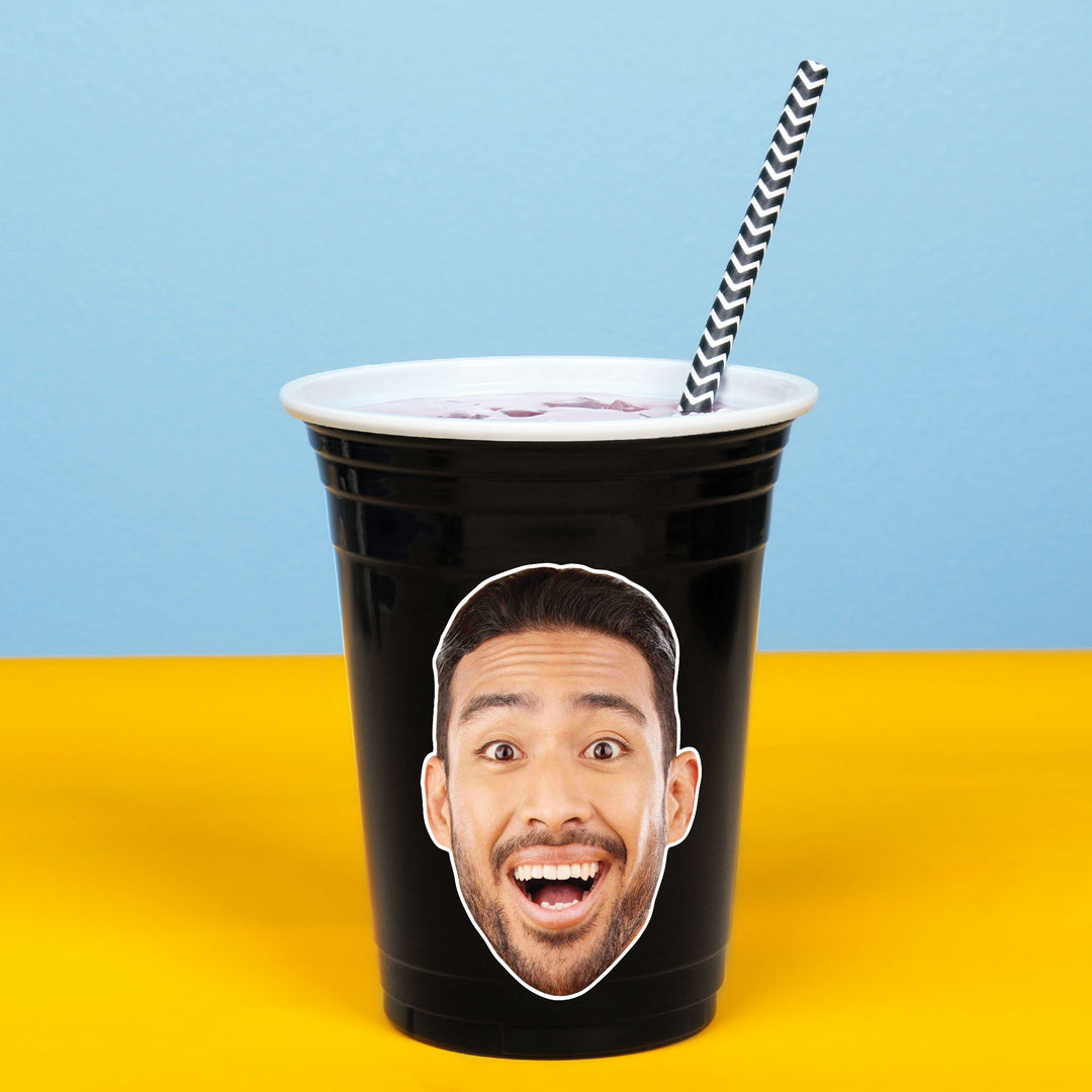 Custom Face Party Cups - 16 Ct