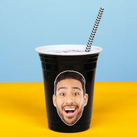 Custom Face Party Cups - 16 Ct