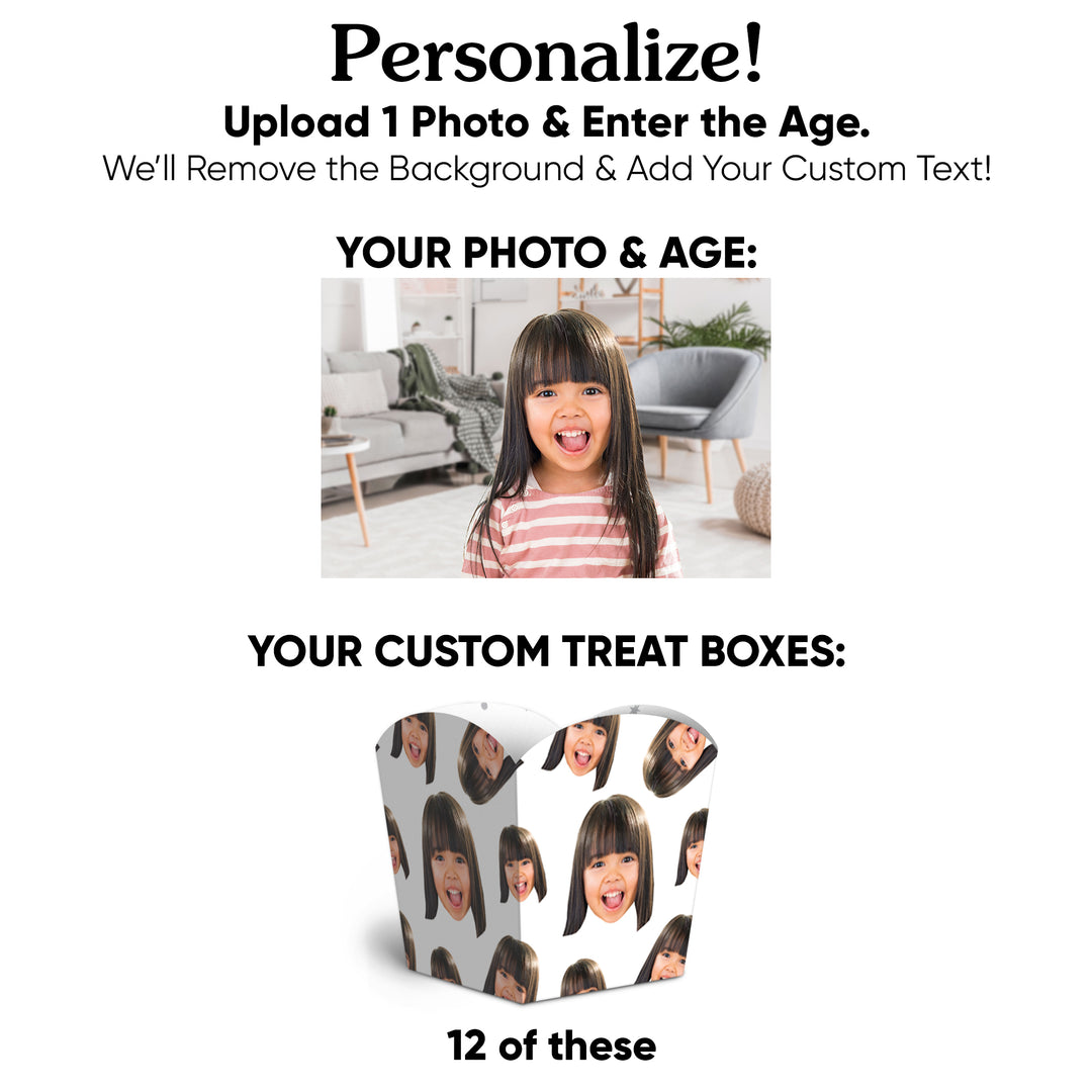 Custom Face Treat Boxes - 12 Ct