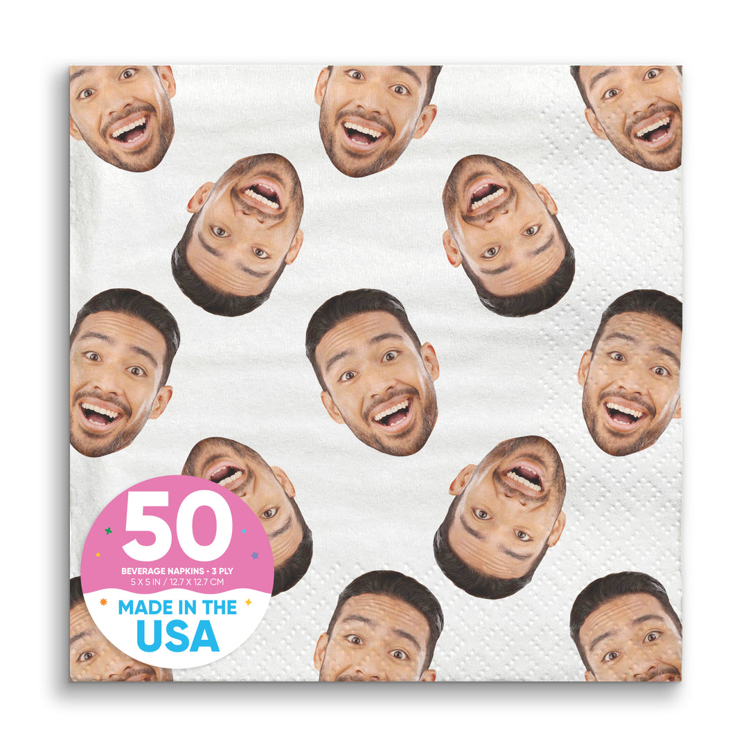 Custom Face Napkins - Pattern Any Occasion