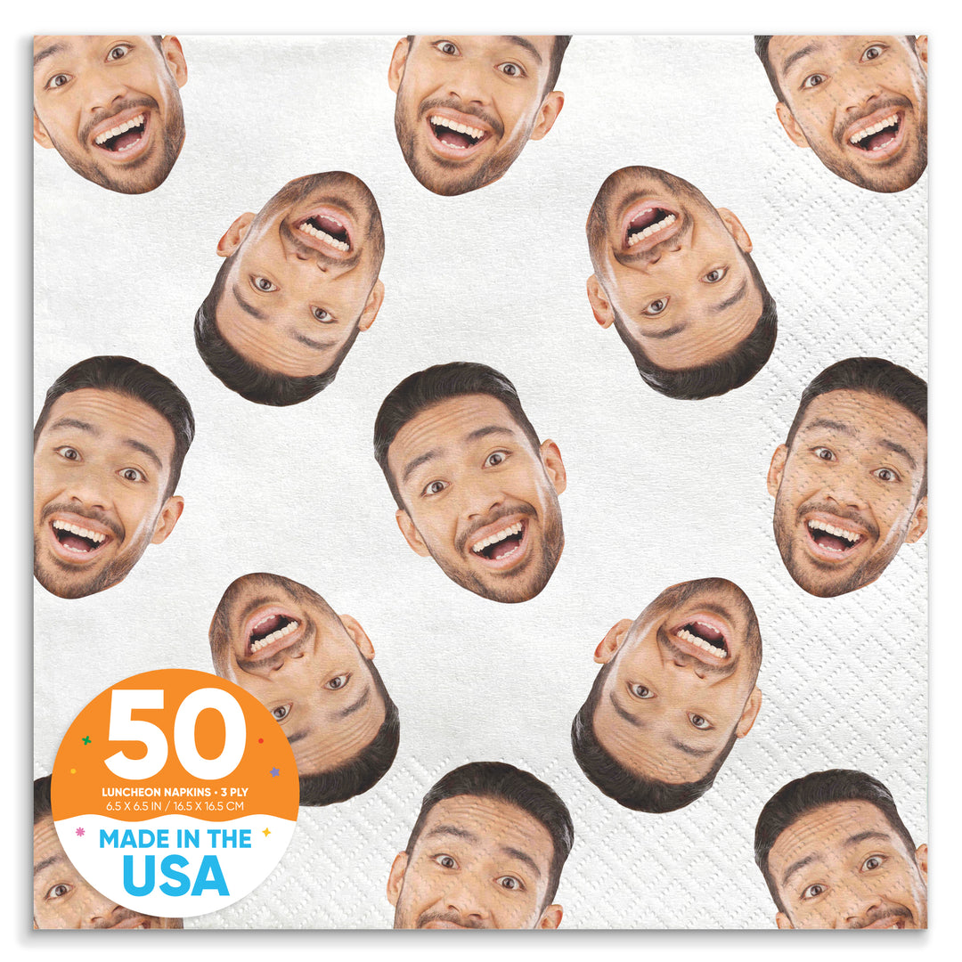 Custom Face Napkins - Pattern Any Occasion