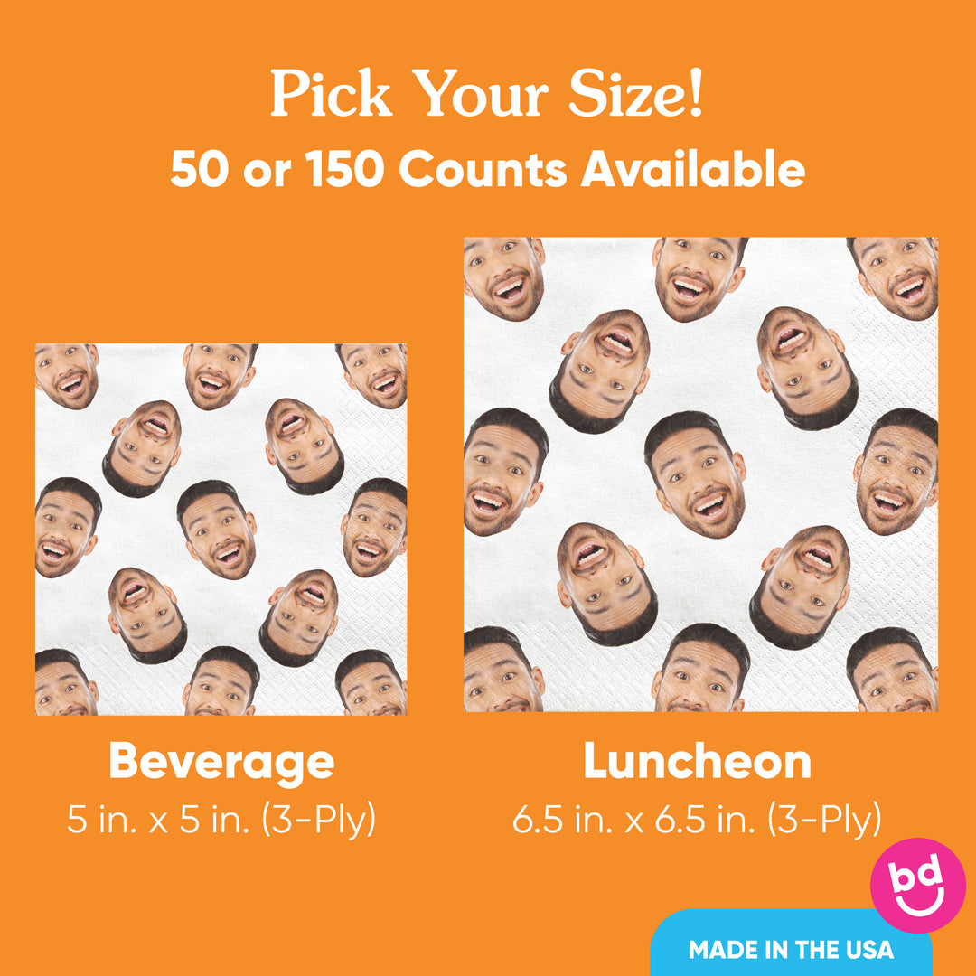 Custom Face Napkins - Pattern Any Occasion