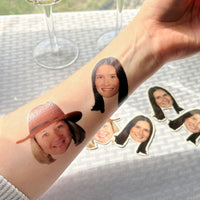 Custom Fun Face Temporary Tattoos - 12 Ct