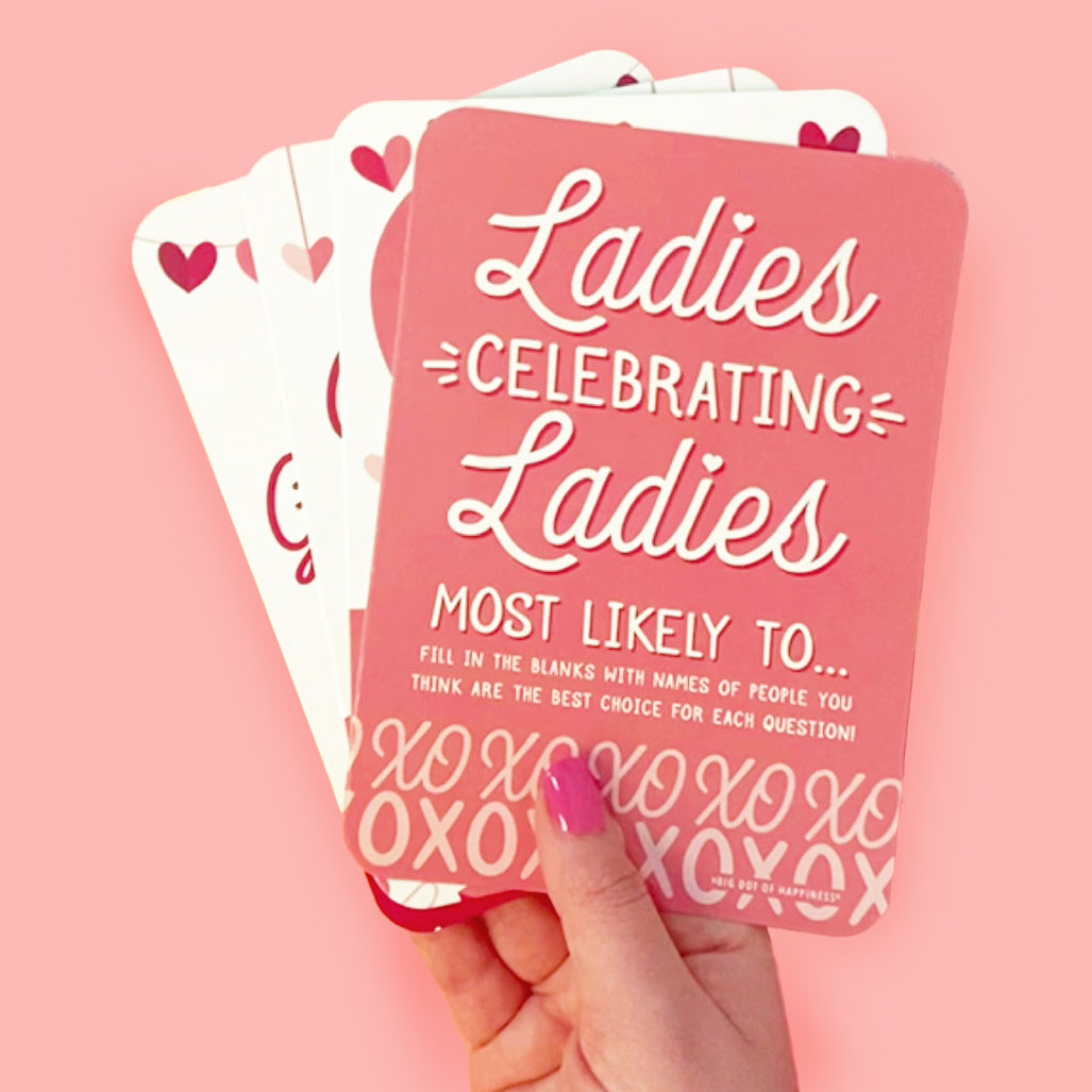Happy Galentine's Day - 4 Valentine's Day Party Games - 10 Cards Each - Gamerific Bundle