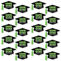 Game Over - Grad Cap Decorations DIY Video Game Graduation Large Party Essentials - Set of 20