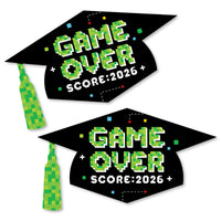 Game Over - Grad Cap Decorations DIY Video Game Graduation Large Party Essentials - Set of 20