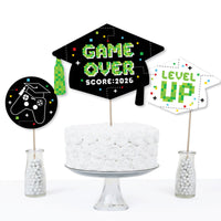 Game Over - Video Game Graduation Party Centerpiece Sticks - Table Toppers - Set of 15