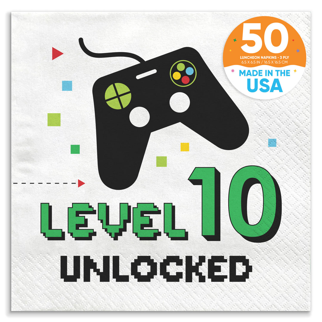 Custom Text Napkins - Game Zone