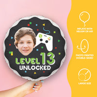 Custom Face Balloon - Game Zone - Double Sided - 1 Ct
