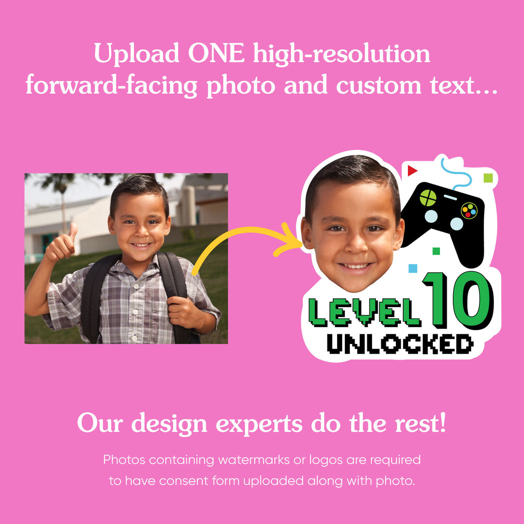 Custom Video Game Birthday Party Temporary Tattoos - 12 Ct