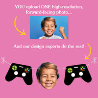 Custom Face Pixel Video Game Garland Banner