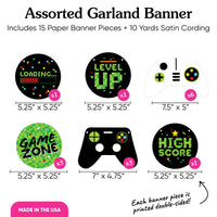 Game Zone Garland Banner - 15 Pc