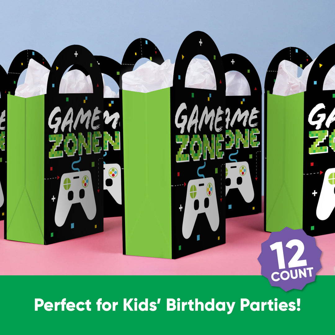 Video Game Paper Favor Bags - 12 Ct