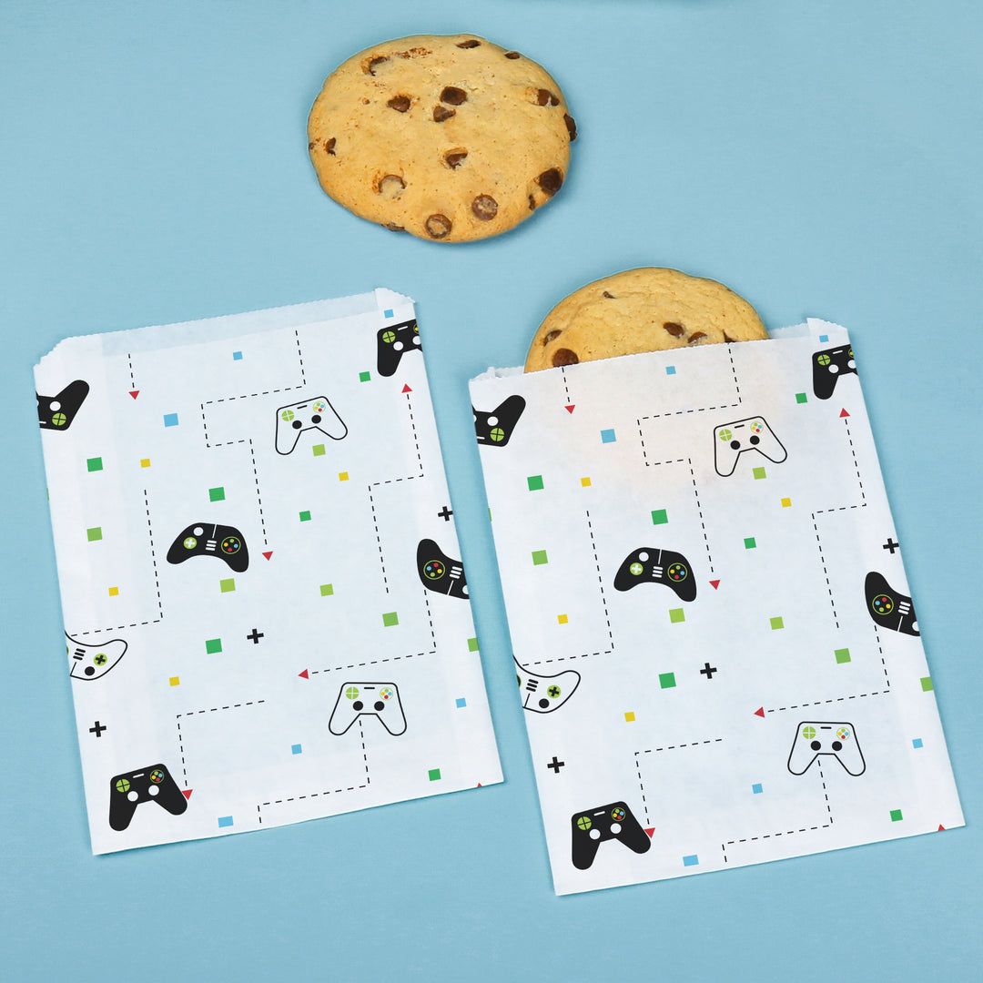 Paper Treat Bags - Game Zone - 25 Ct