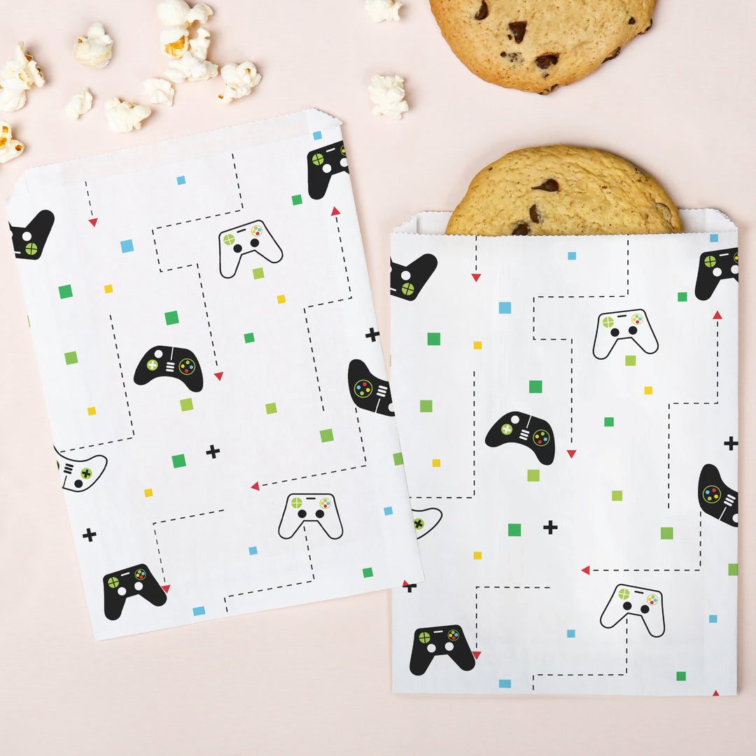Paper Treat Bags - Game Zone - 25 Ct