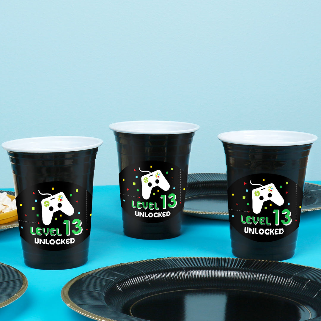 Custom Text Party Cups - Game Zone - 16 Ct