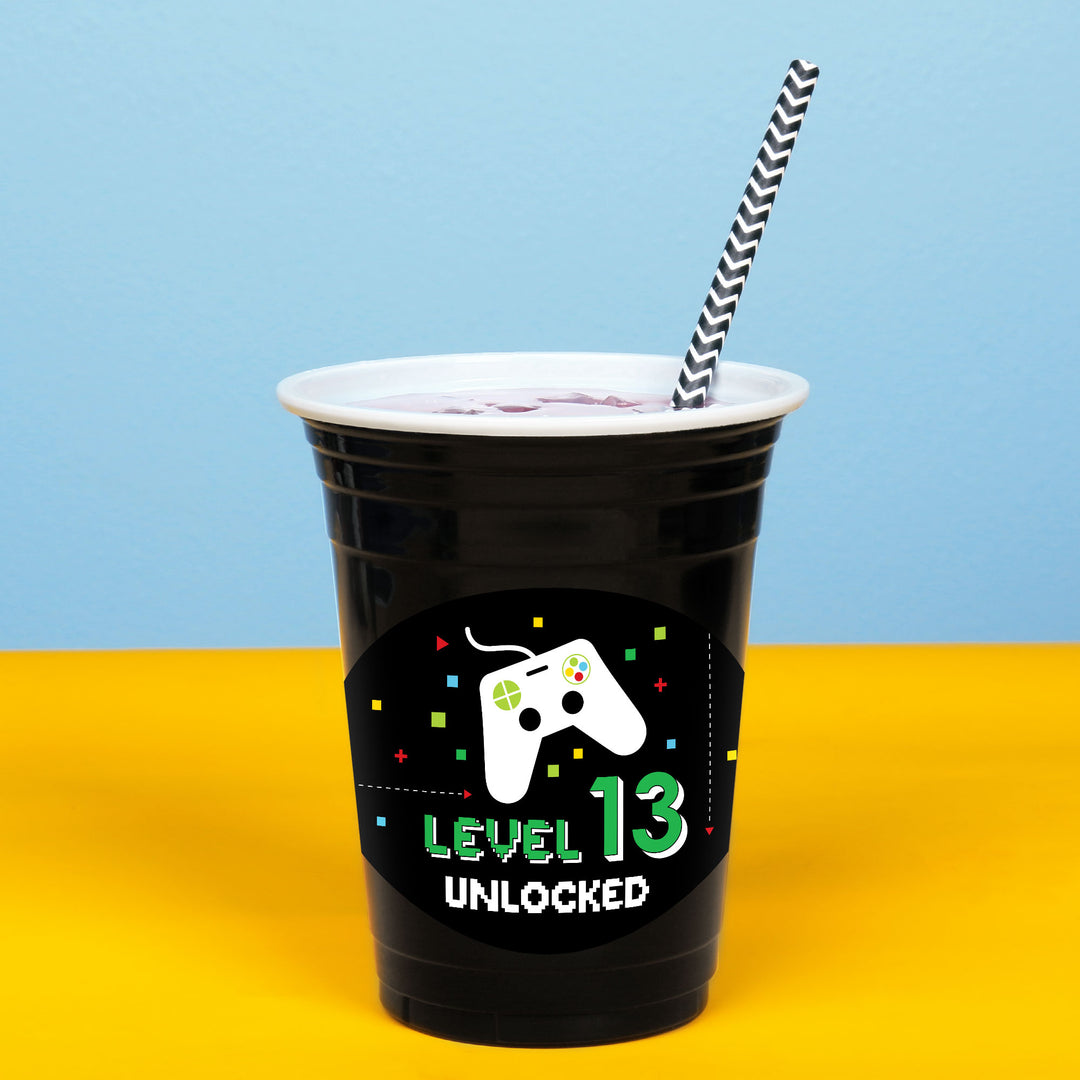 Custom Text Party Cups - Game Zone - 16 Ct