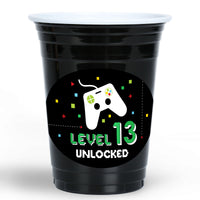 Custom Text Party Cups - Game Zone - 16 Ct