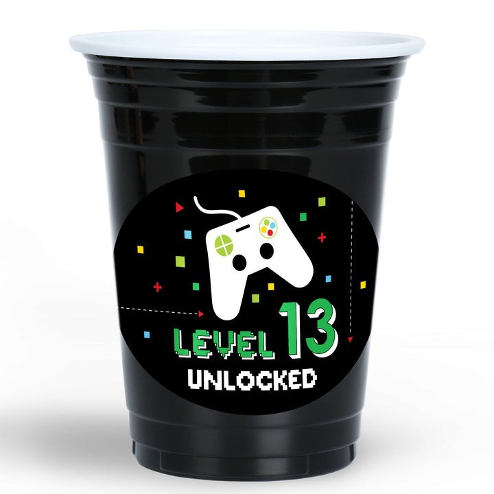 Custom Text Party Cups - Game Zone - 16 Ct