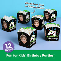 Custom Face Video Game Treat Boxes - 12 Ct
