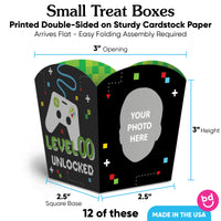 Custom Face Video Game Treat Boxes - 12 Ct