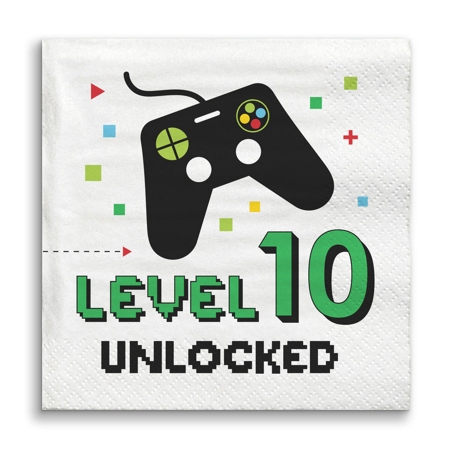 Custom Text Napkins - Game Zone