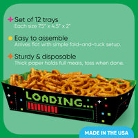 Game Zone Birthday Party Paper Food Trays