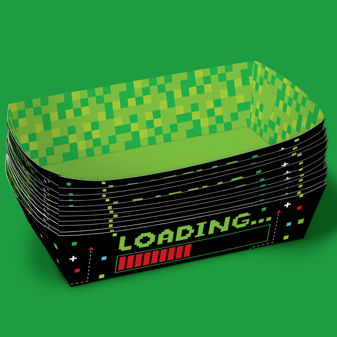 Game Zone Birthday Party Paper Food Trays