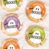 Ghostly You've Been Booed Stickers & Clear Cookie Bags - 25 Ct