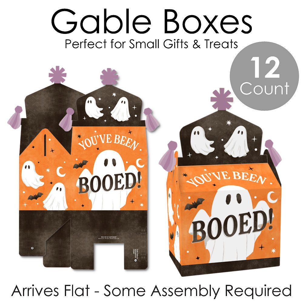 Ghostly You've Been Booed Gable Boxes - 12 Ct