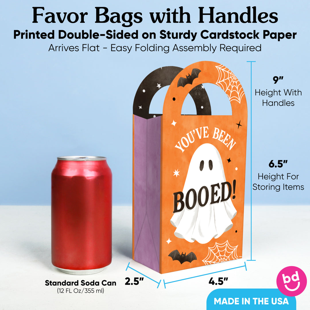 Ghostly You've Been Booed Paper Favor Bags - 12 Ct