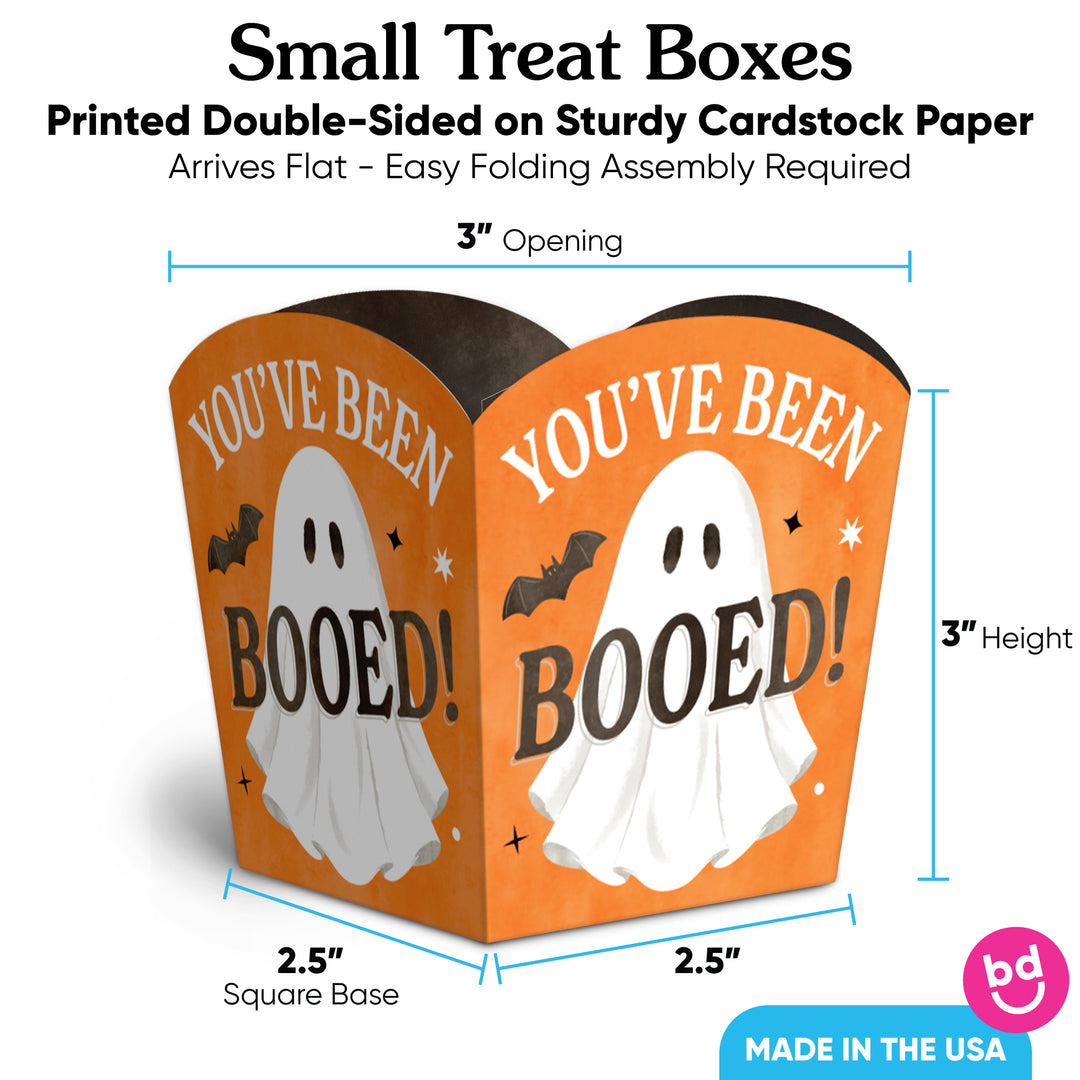 Ghostly You've Been Booed Treat Boxes - 12 Ct