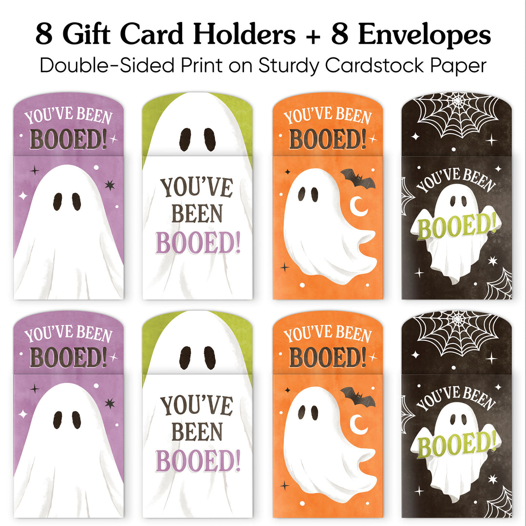 Ghostly You've Been Booed Nifty Gifty Card Holders -  8 Ct