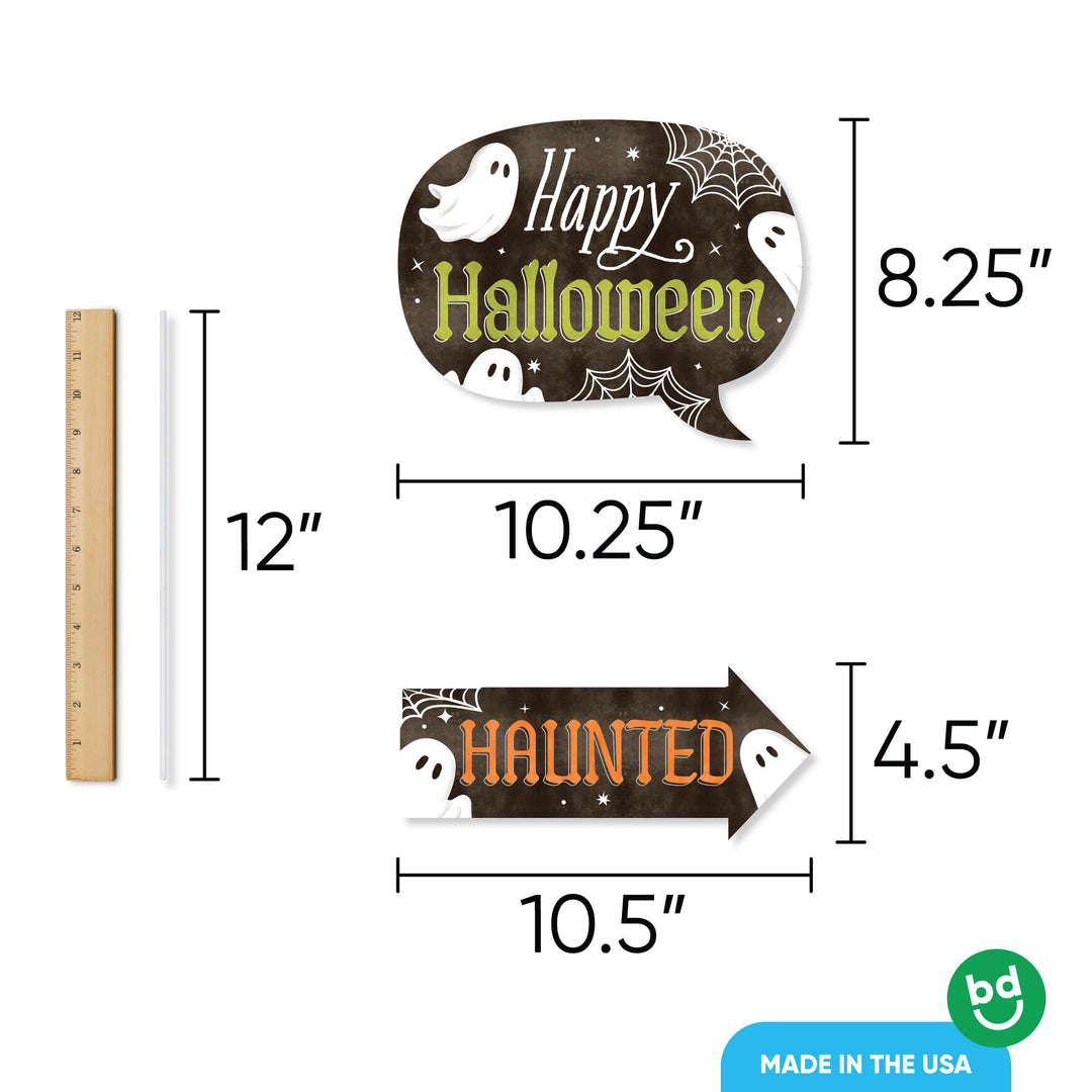 Ghosts Funny Photo Props - 10 Ct