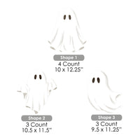 Ghosts Lawn Decorations - 10 Pc