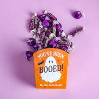 Custom Text Ghostly You've Been Booed Treat Boxes - 12 Ct