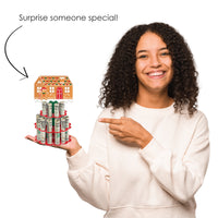 Gingerbread Christmas - DIY Gingerbread Man Holiday Party Money Holder Gift - Cash Cake